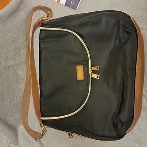 Like new SkipHop Curve black diaper bag